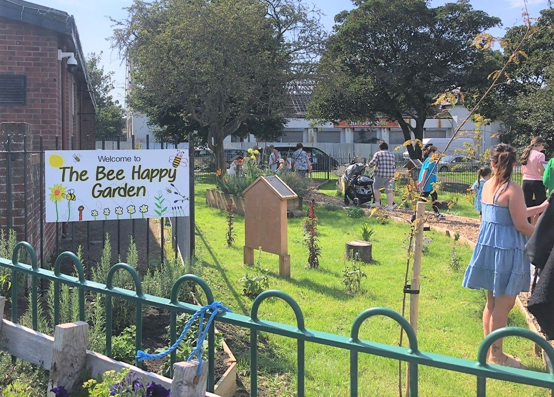 Workington celebrates opening of a new 'Bee Happy Garden' Northern