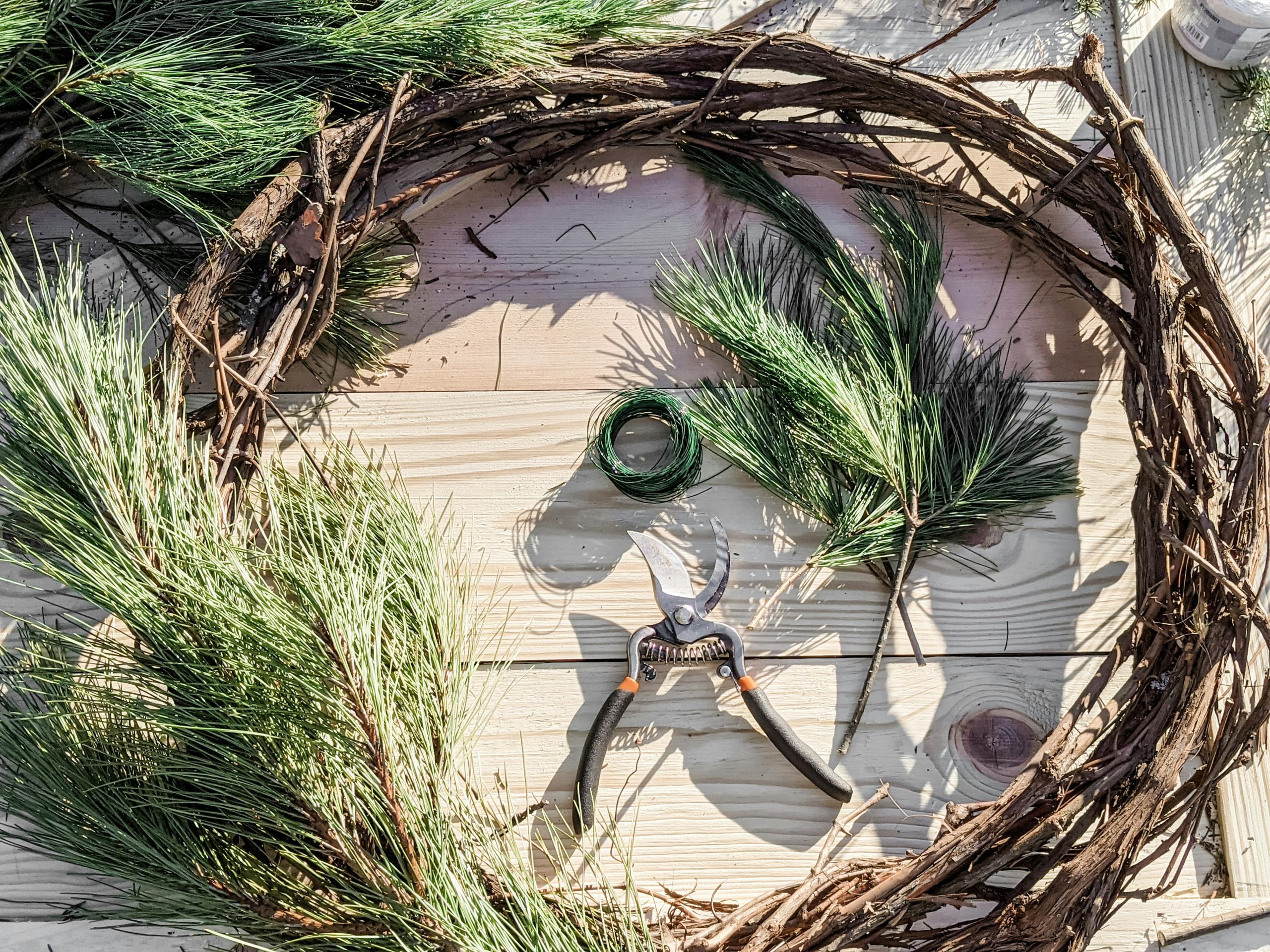 wreath making